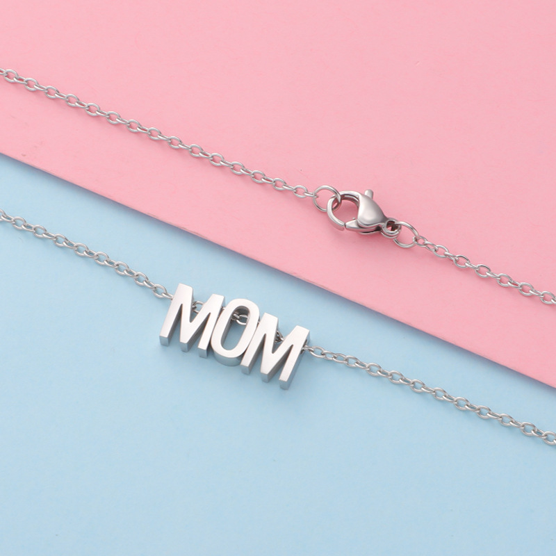 Fashion Letter Stainless Steel Plating Pendant Necklace 1 Piece