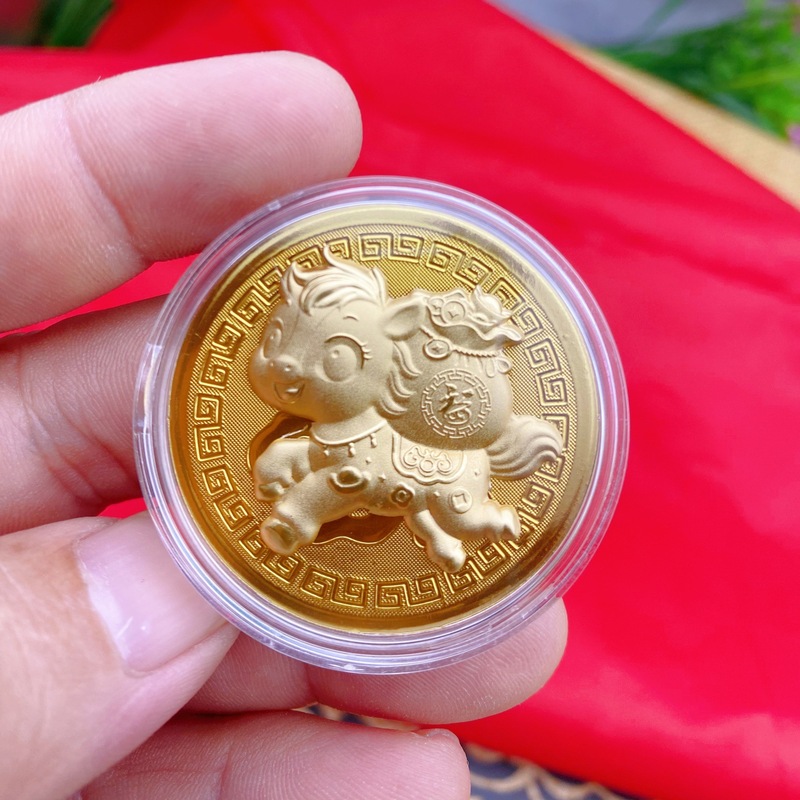 2026马年新春贺岁金箔金币生肖马纪念币百元红包开门红会销送礼品|undefined
