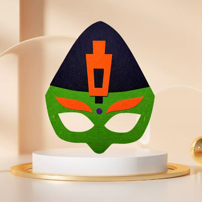 儿童节日大人毛毡 动物面具成人万圣节生日派对化妆舞会道头套