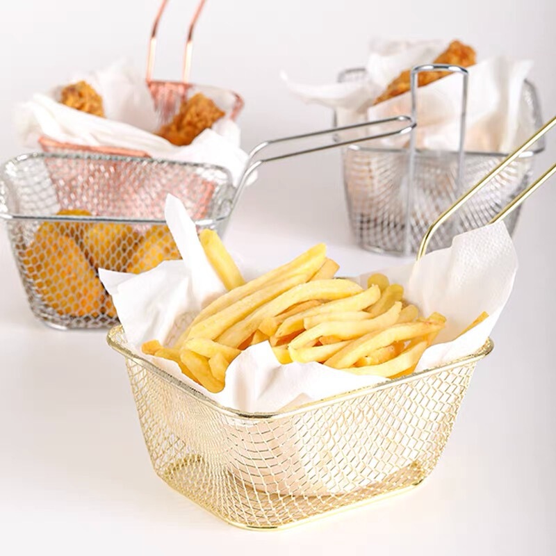 シンプルなミニポテトバスケットの鶏肉の揚げ物バスケットの創意的なグルメ食器の小さい揚げかごのアメリカ菓子バスケットの卸売り|undefined