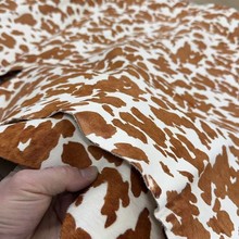 豹纹马毛皮印花风格毛皮头层面料鞋包服饰真皮革