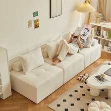 客厅阳台豆腐块单人休闲椅卧室组合小沙发极简方块小户型懒人沙发