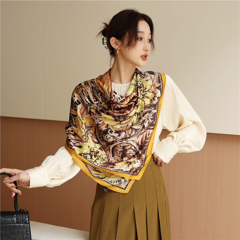 Wind Scarf Women's Leopard Print Shawl For Spring And Summer_voghion.com