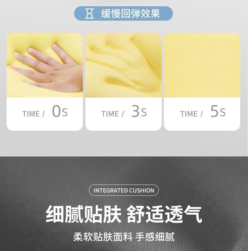Factory direct sales of car lumbar support cushions, customizable breathable memory foam car lumbar support, driving waist protector, car seat cushion