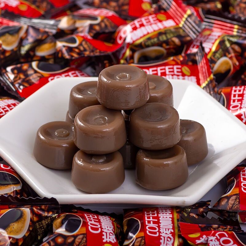 Charcoal Roasted Coffee Candy Black Coffee Flavor Internet Celebrity Casual Snacks Wedding Candy Extra Strong 500G/Bag Dropshipping