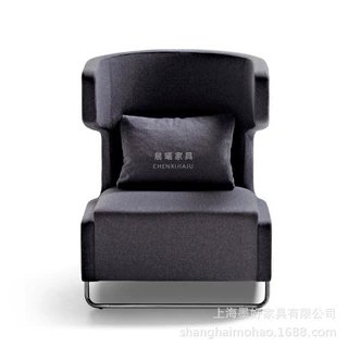 办公室图书馆公司半私密沙发卡座高背单人三人沙发休闲Mrs Buffy