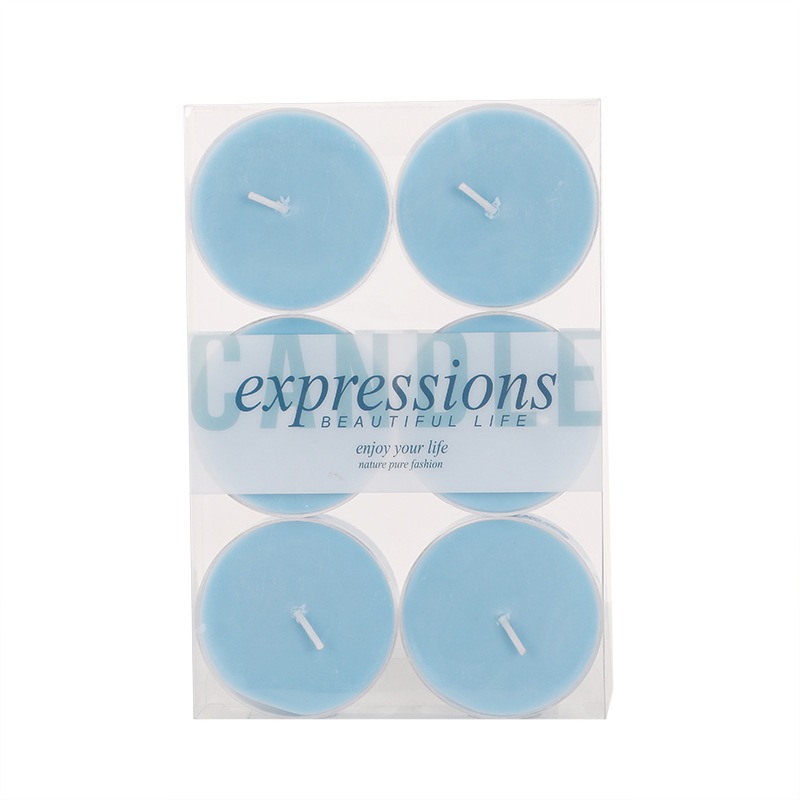 Gran ronda 6 velas de aromaterapia en caja al por mayor Hogar libre de humo romántico Día de San Valentín confesión té cera transfronteriza