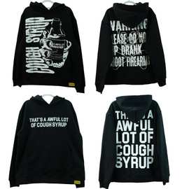THAT'S A AWFUL LOT OF COUGH SYRUP 跨境美潮酒瓶印花卫衣连帽衫
