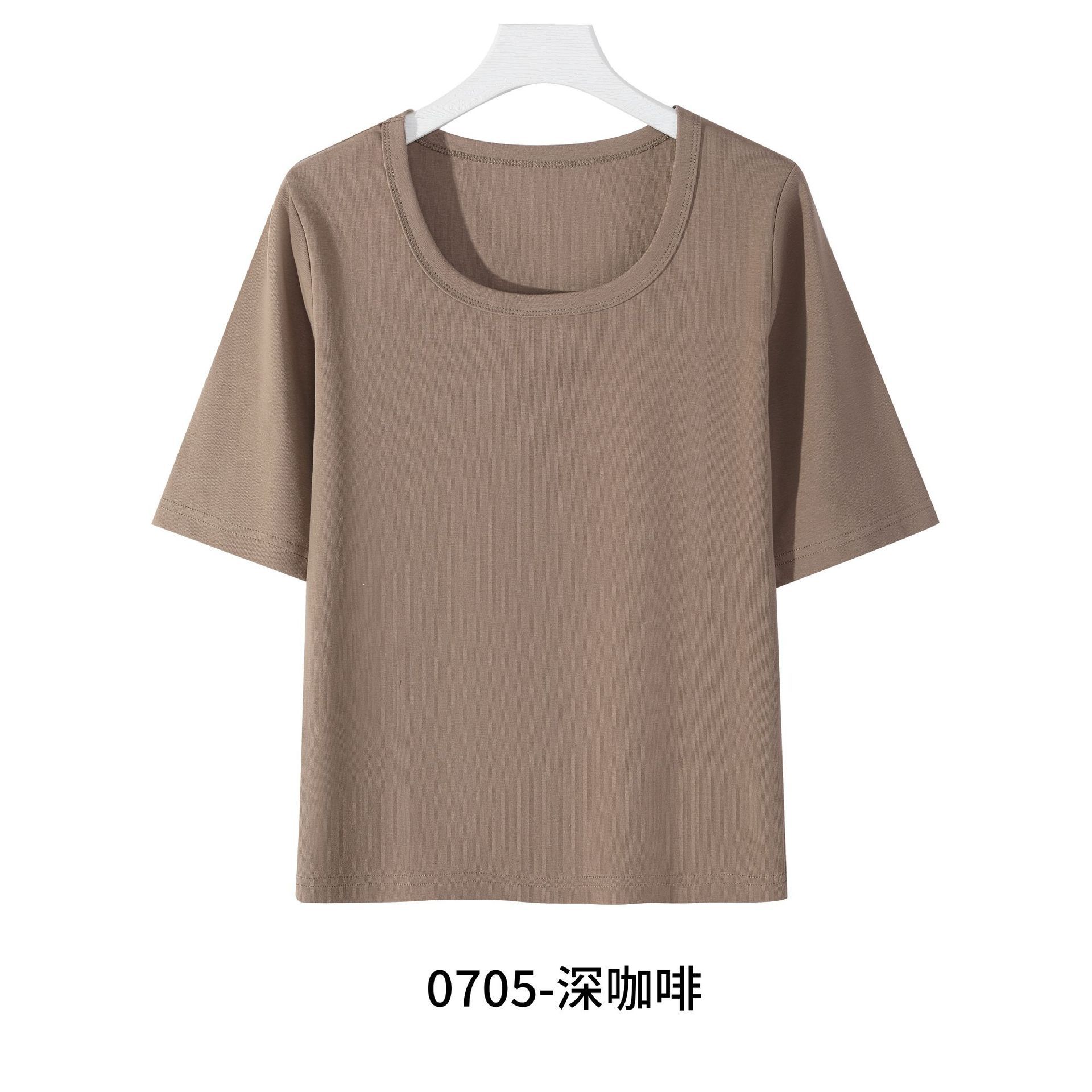 편안한 코튼 여성용 미드슬리브 705 다크카키