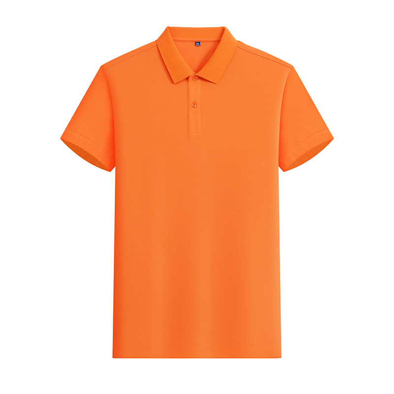 Camiseta POLO de color sólido CVC de 180g y 40 unidades con LOGO estampado, ropa de trabajo de manga corta, ropa de trabajo de verano hecha a medida, fabricante de ropa hecha a medida.