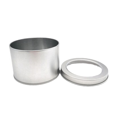 silvery biscuit Cake Iron box WINDOW transparent circular Tinplate CASIO Watch Box goods in stock