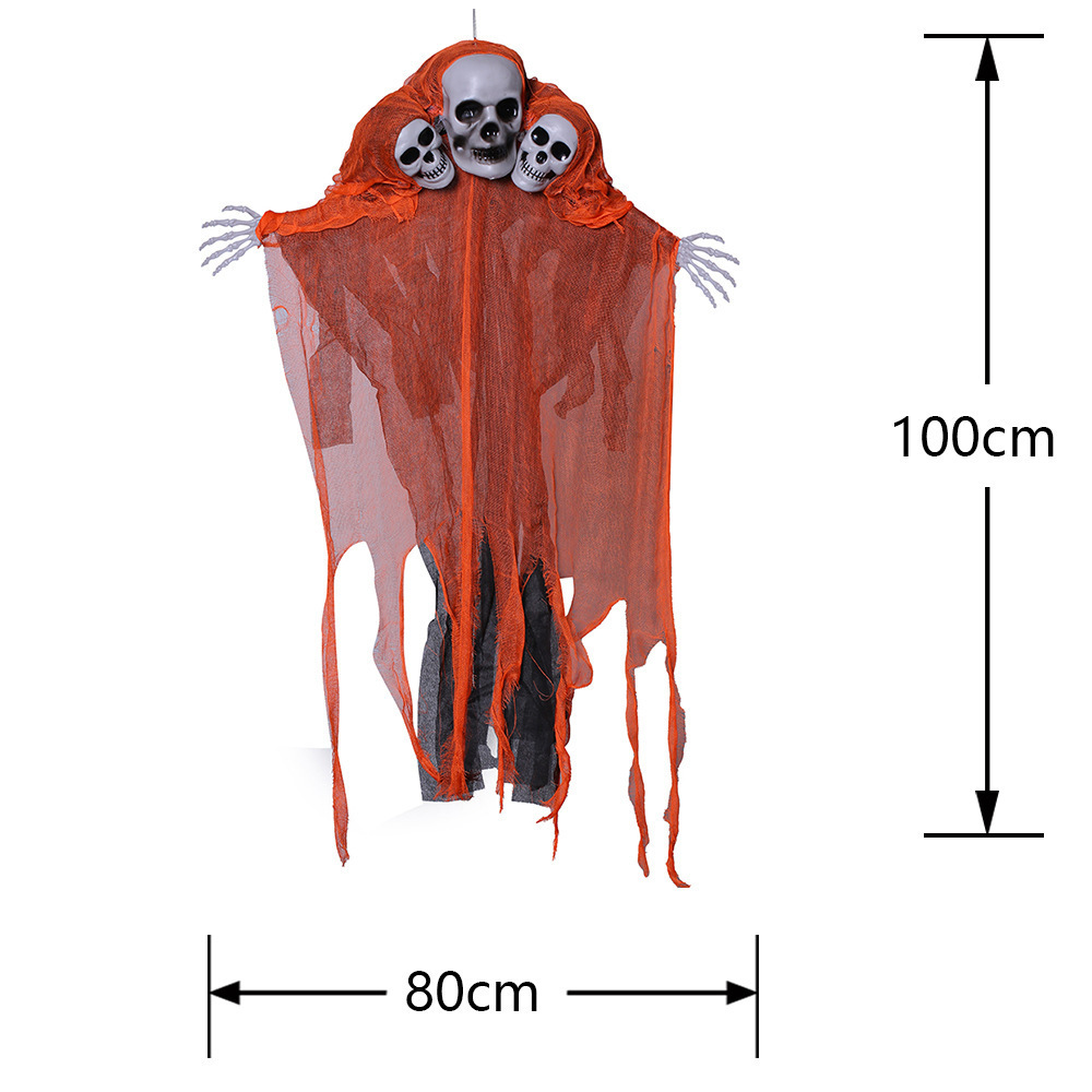 Halloween transfronterizo calavera gaza colgar fantasmas habitaciones secretas puerta de la casa encantada gran colgar accesorios colgar decoración colgar fantasmas