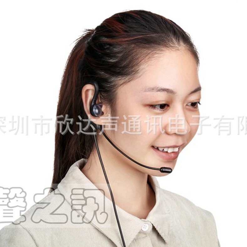 Ear-Hook Telephone Headset Mobile Phone Notebook Desktop Computer Voice Bank Outer Call Customer Service Online Class Teaching Headset
