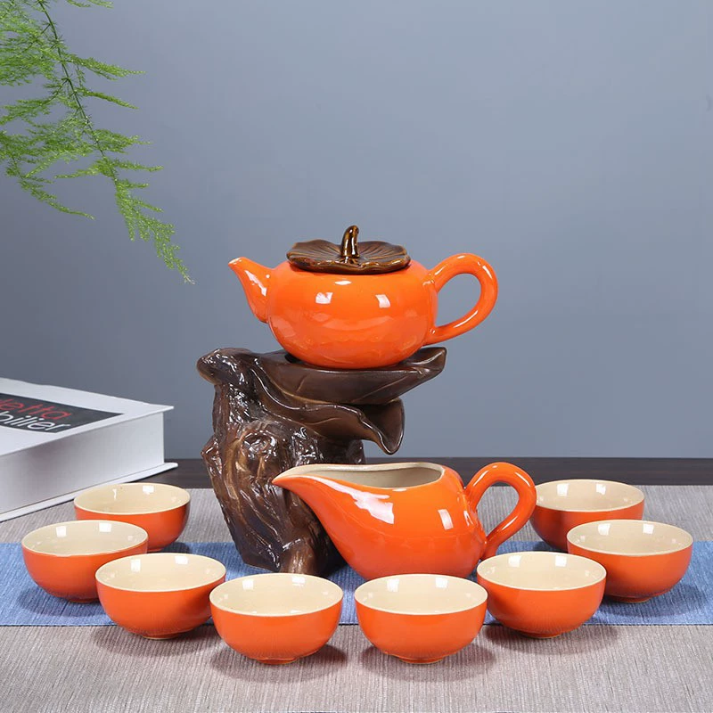 Чайный сервиз Из Хурмы Ruyi костюм креативный чайный сервиз Из Хурмы полуавтоматический чайный сервиз смена печи кунг-фу чайный сервиз оптом логотип