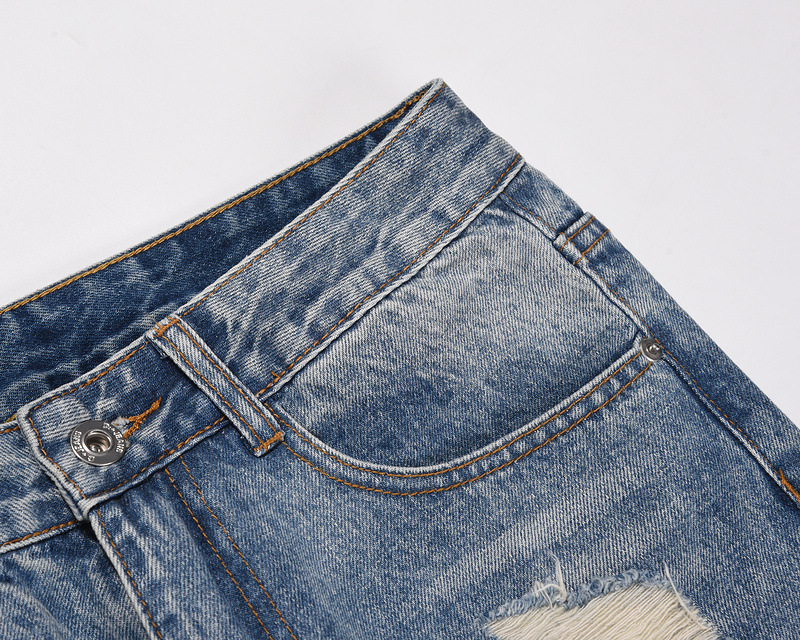 Men's Summer Thin Ripped Casual American Jeans