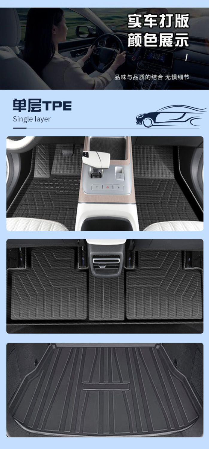Applicable to Qiyuan Q05 Foot Pad 25 TPE Special 2024 Original Main Driving Carpet Pad Auto Accessories New