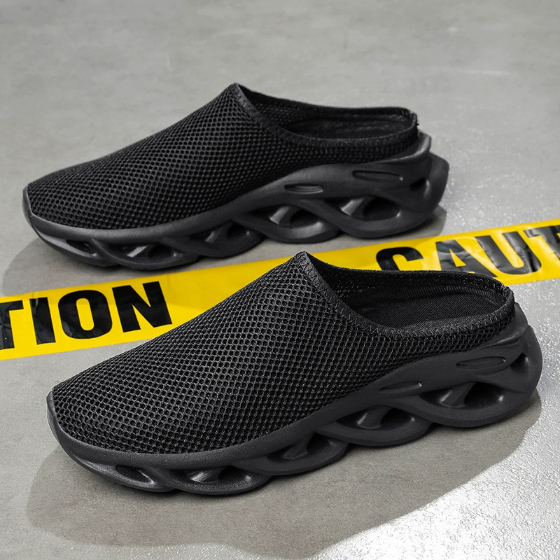 Повседневная спортивная обувь в парном стиле на весну и лето, слипоны, мужские кроссовки большого размера с дышащей сеткой.