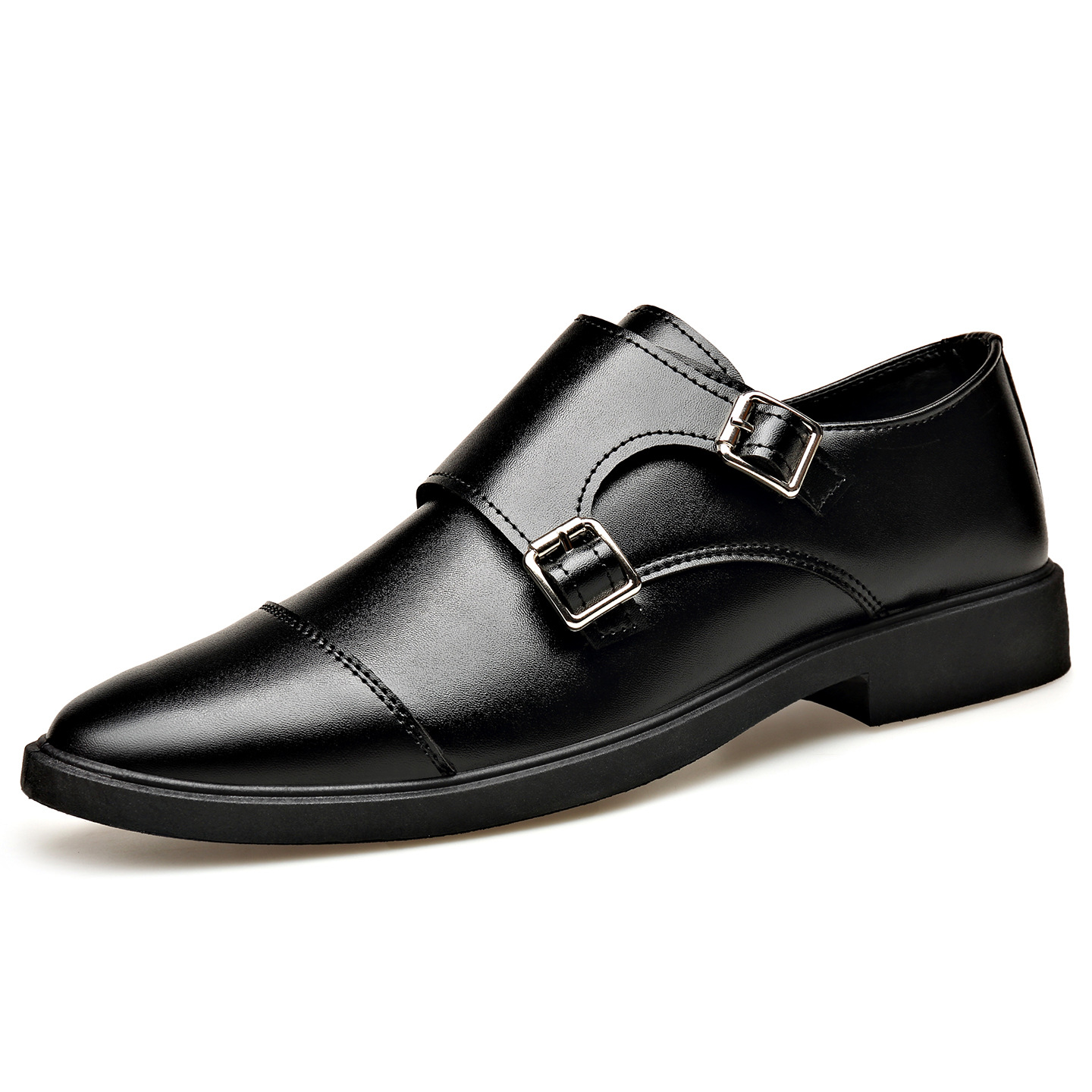 Men's Formal Leather Shoes British Style Business Casual Wear_voghion.com