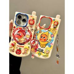 创意大哥大外观吹泡泡法棒星星人适用iphone16promax苹果15手机壳