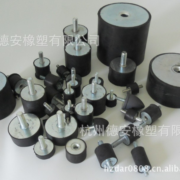 天然胶圆柱型橡胶减震器 橡胶减震垫 缓冲垫 压缩机泵 橡胶垫马达