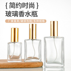 シンプルでファッション的な正方形の厚いネジのガラス瓶30ml 50ml 100mlの透明なガラスの香水の分注の瓶