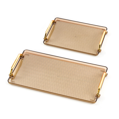 Tray rectangular plastic fruit plate cake snack plate tea cup water cup water tableware household commercial storage tray