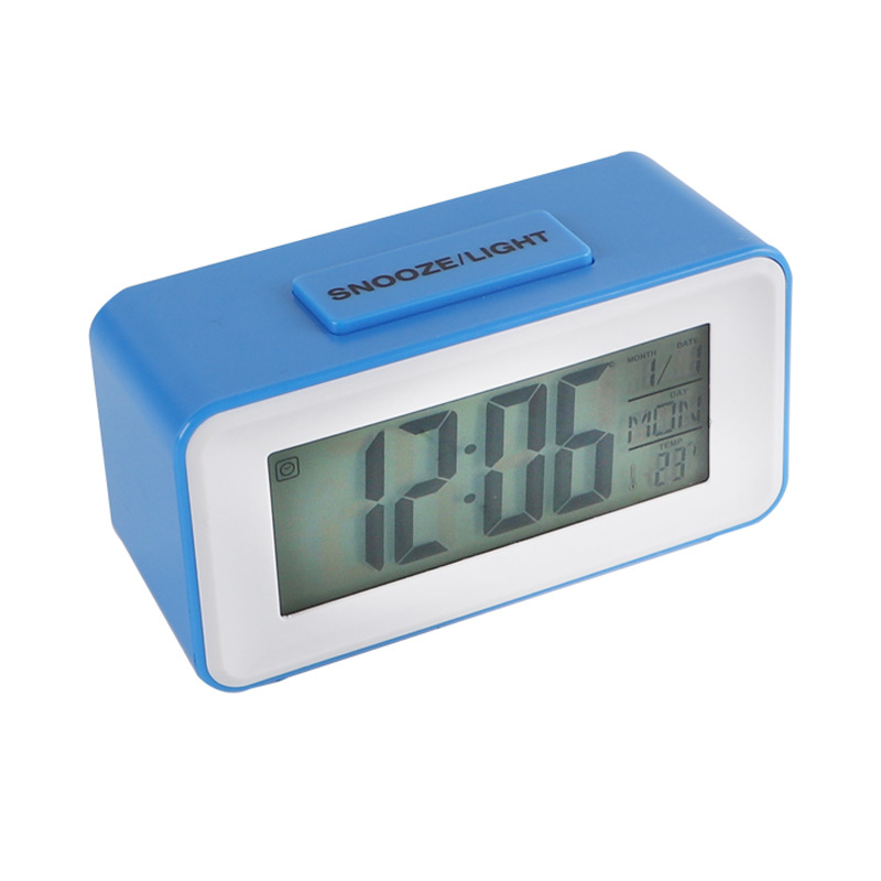 Amazon Comercio exterior creativo perezoso temperatura LED reloj digital Reloj inteligente Luz de inducción luminosa despertador reloj electrónico