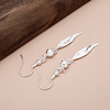 Earrings with tassels, silver jewelry, wholesale
