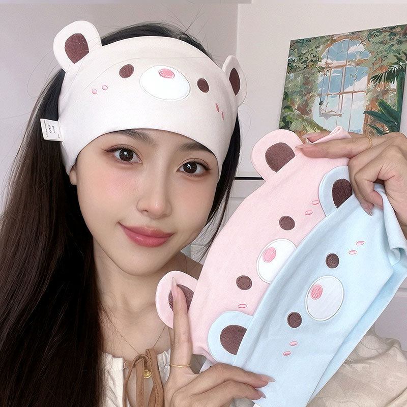 Postpartum Confinement Cap, Pure Cotton Confinement Headscarf, Maternity Confinement Windproof and Warm Forehead Protector Headband, Thin and Widened for All Seasons