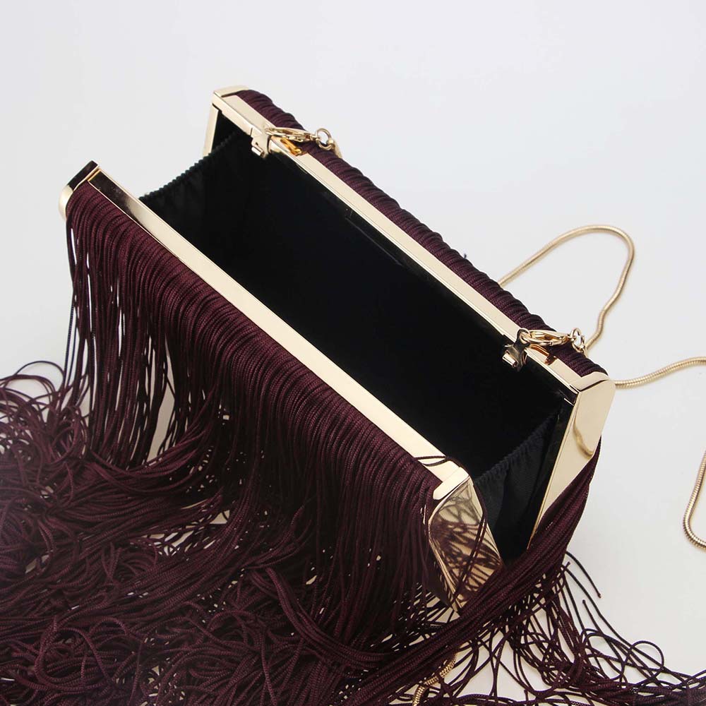 Böhmische Fransen-clutch – Große Gewebte Damentasche Für Schulter_voghion.com