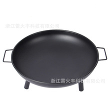 户外庭院圆形火盆便携式柴火炉4-5人家用木炭取暖炉外贸火盆现货