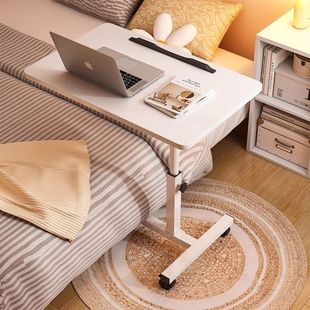 Removable Lifting Computer Desk Home Folding Bedroom Bedside Table Factory Simple Dormitory Study Table Workbench
