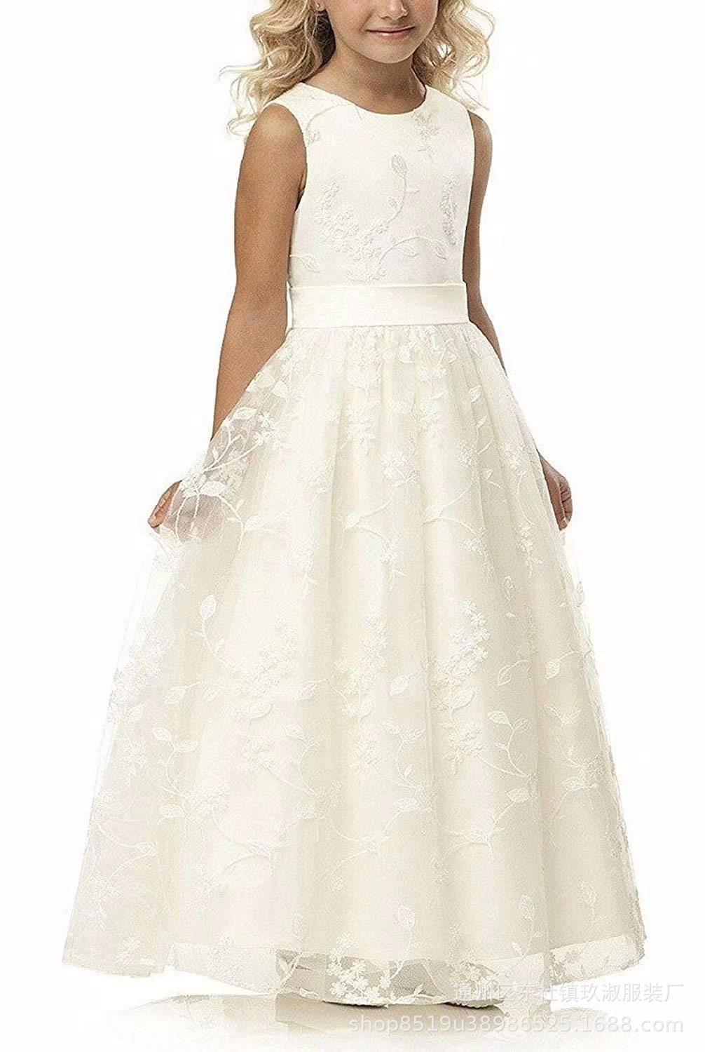 Europa y América del Amazonas niñas vestido de malla vestido de los niños mullido vestido de princesa Cenicienta vestido de rendimiento vestido