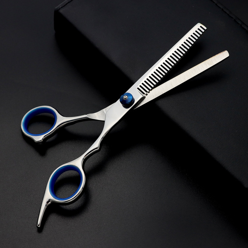 定制4.5寸6寸宠物剪刀蓝螺丝安全剪泰迪宠物修毛剪刀套装宠物专用