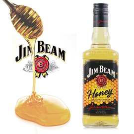 洋酒 金宾波本威士忌 占边蜂蜜味力娇酒 Jim Beam Honey Whisky