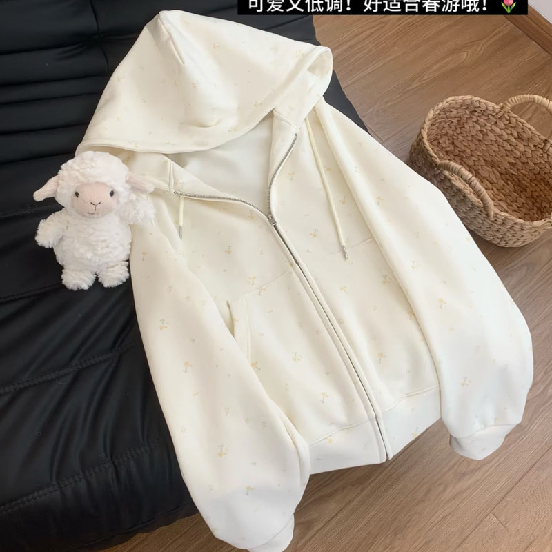 十三行秋冬季新款韩版糖果系宽松连帽卫衣外套品牌女装批发货源|undefined