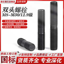工厂直发登场双头螺栓现货供应M8至M36双头螺丝10.9级8.8级