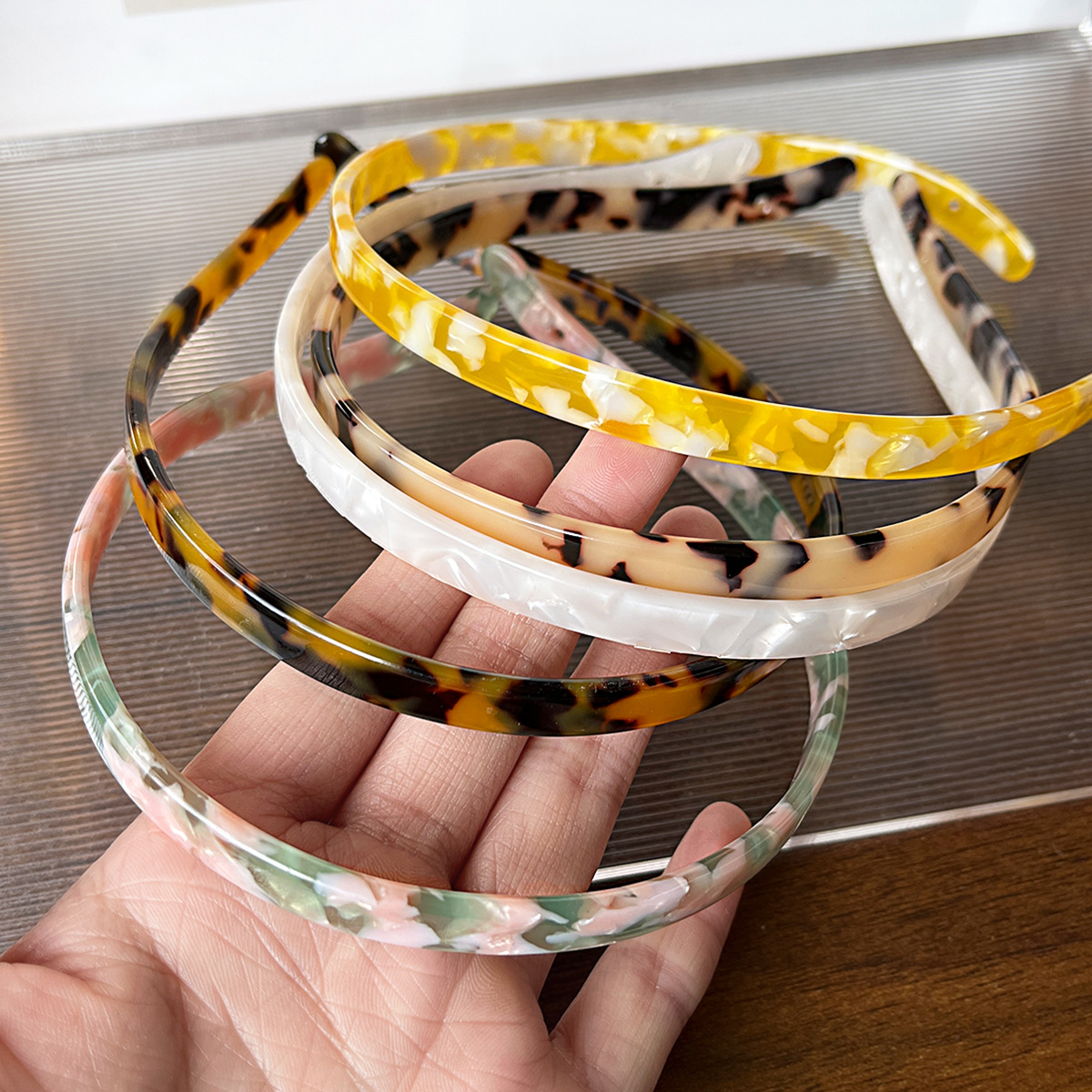 Nuevo conjunto de acético coreano banda de cabello clips de cabello lateral clip de cabello red rojizo clips de cabello al por mayor fábrica