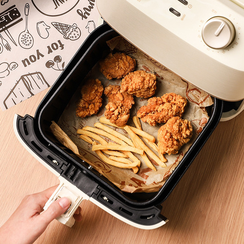 Air Fryer Specific Parchment Paper Silicone Paper Baking Paper Tin Foil Oil Absorbent Paper Food Specific Household Oven Baking Paper Pads