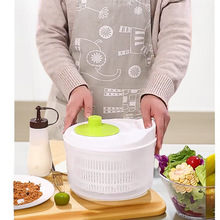 【外贸跨境爆品】蔬菜脱水器沙拉手动甩干机厨房洗菜盆水果沥水