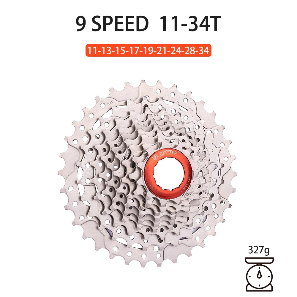 9 velocidades 34T plata