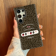 适用苹果15promax手机壳豹纹三星S24ultra防摔菲林壳GalaxyS23p硬