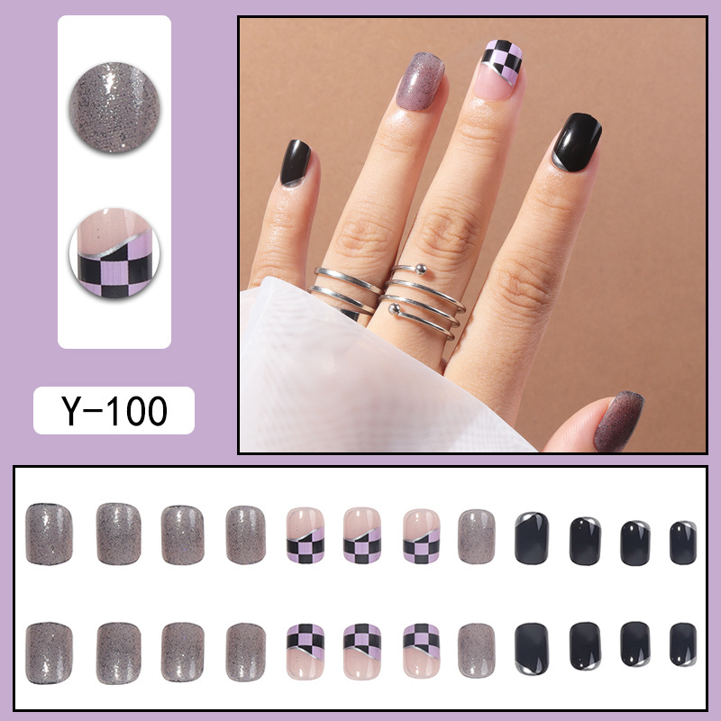 Simple Style Gradient Color Plastic Nail Patches 1 Set display picture 18