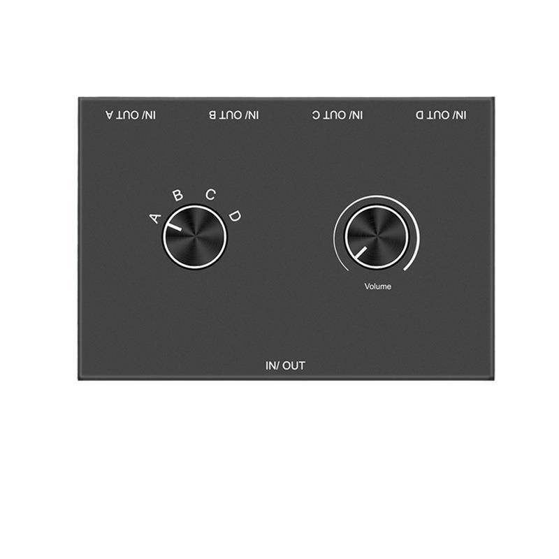 3.5mm Audio Switch 4 In 1 Out/1 In 4 Out Switcher Switch 3.5 Headphone...