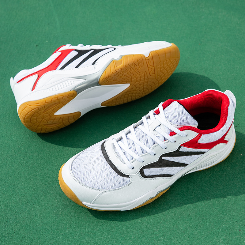 Nuevos zapatos de malla transfronterizos antideslizantes zapatos de bádminton transpirables zapatos de tenis casuales de moda al por mayor