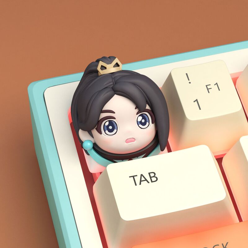 賢者キーキャップ、大胆不敵な契約ゲーム、乳母キーキャップ、樹脂メカニカルキーボード、パーソナライズされた立体キーキャップ、カスタマイズ|undefined
