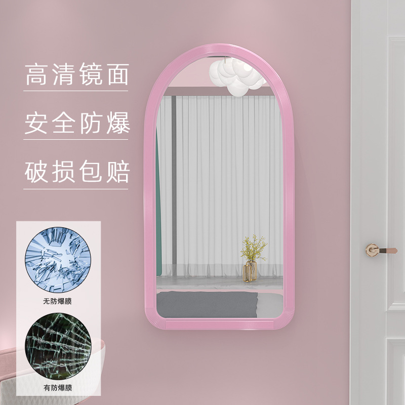 Baño de pared tipo espejo de maquillaje de escritorio grande plegable casa de vestir dormitorio estudiantil escritorio espejo de pared colgante de baño