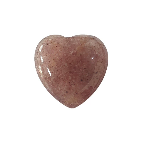 (Cross-border trading), (Wholesale), natural water, organic crystal heart shaped, accessories, 20mm, with gem