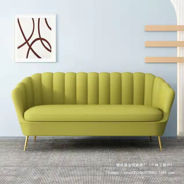 Sofa for Clothing Store, Living Room, Small Apartment, Modern Light Luxury, Internet Celebrity Style, Bedroom, Nail Salon, Double or Triple Seater, Lazy Person, Jieqi