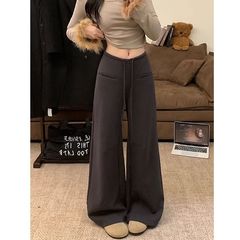 韩国chic原版版型足尺寸2025秋季新款宽松百搭运动裤休闲裤女